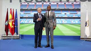 Alaba presented as new Real Madrid player by Perez | La Liga | 西甲 | 皇家马德里 | 新援阿拉巴亮相 | 弗洛伦蒂诺