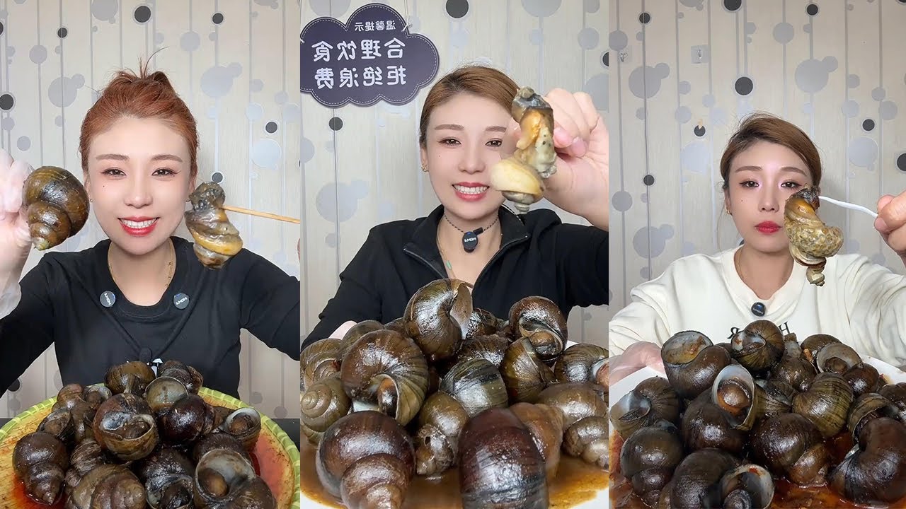 【XueYan Mukbang】Field Snail🐚🐚 #Seafood#asmr