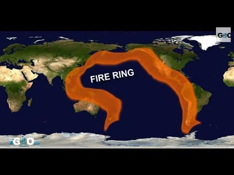 Earthquakes and volcano eruptions along the Pacific Ring of Fire in 2018 -  YouTube