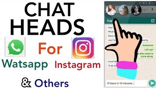 Chat heads for Watsapp , Instagram & others apps [Hindi] screenshot 4