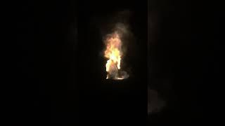Fire Guy Lunges at the camera in a Satisfying Loop. #shorts