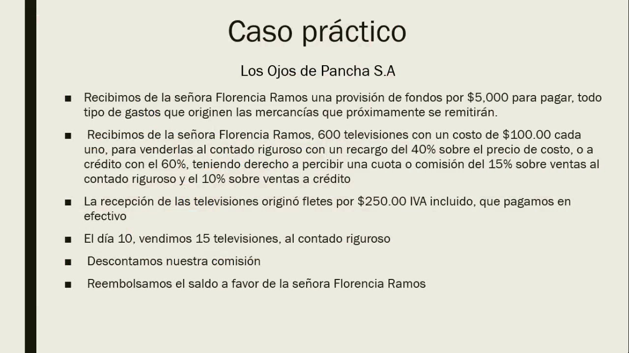Mercancias en comisión - YouTube