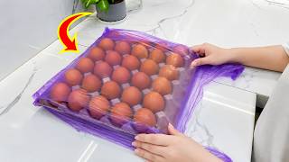 💡Put an Egg Tray in a Plastic Bag: 32 Brilliant Home & Kitchen Hacks You’ll Wish You Knew Sooner
