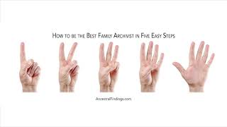 How to Be the Best Family Archivist in Five Easy Steps | Ancestral Findings Podcast