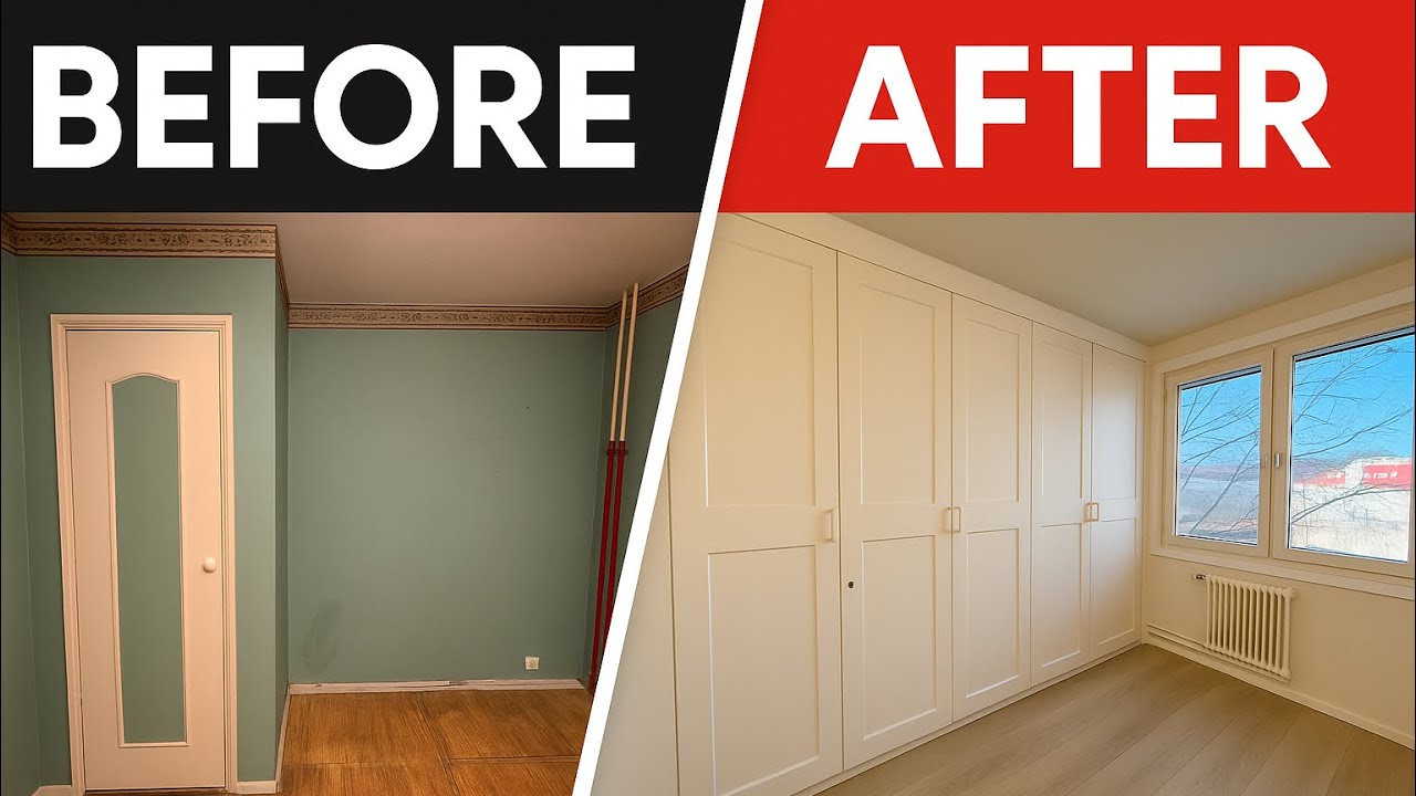 IKEA PAX Wardrobe & Full Bedroom Renovation | Timelapse