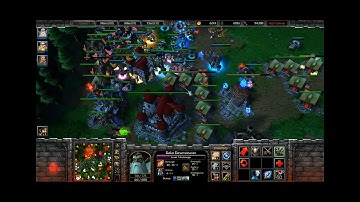 1 Human vs 9 insane computers | Warcraft 3