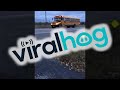 Cars Fail To Stop For School Bus With Red Lights Flashing ViralHog 