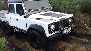 Download Lagu Land Rover Defender 6x6 in the Norwegian forest and a little mud MP3