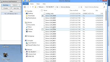 Synology iSCSI LUN Backup Demo