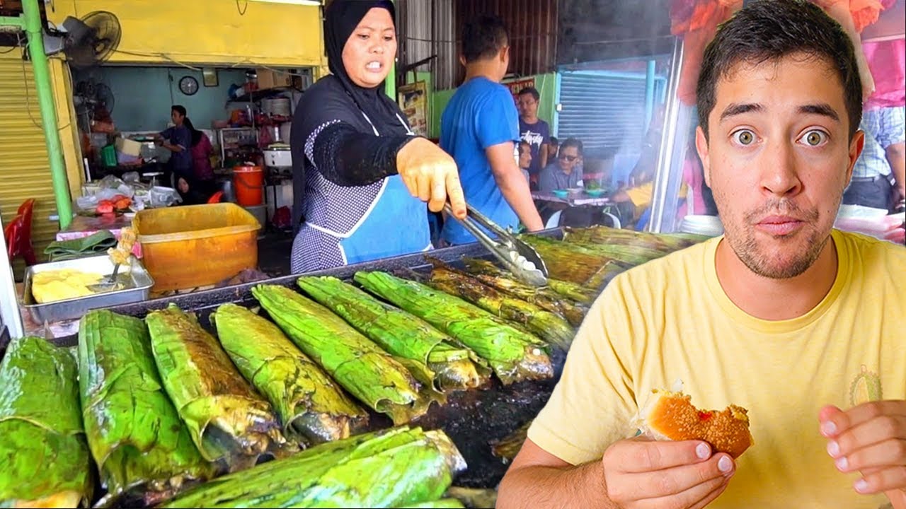 35 Malaysian STREET FOODS Across Malaysia!! TERRENGANU BBQ, KUALA LUMPUR Roti + PENANG Laksa