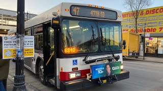 CTA Bus Ride 47 47th From 47th/Ashland To 47th/Calumet/green/line New Flyer D40LF 2007 #1529