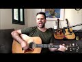 Black pearl jam acoustic cover tutorial  tabs