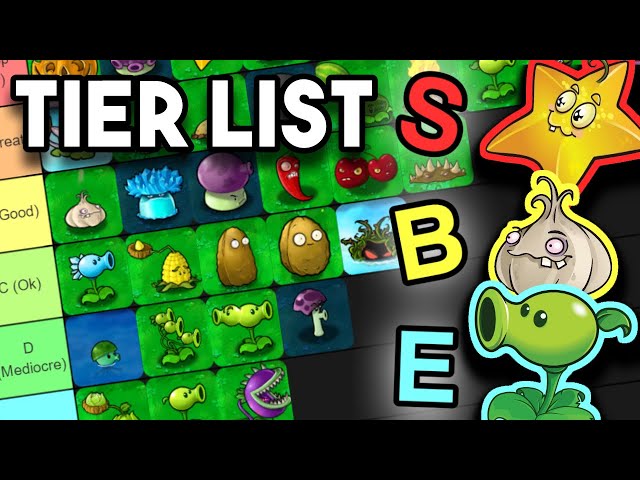 Plants Vs. Zombies TIER LIST - Ranking the Plants From Worst to Best! 