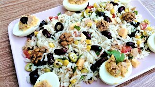 سلاطة روز وعظم محشية شهيوات رمضان 2019salade de riz