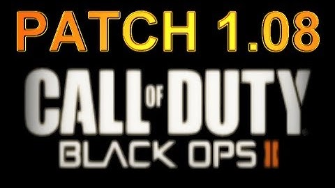 Black Ops 2: PS3 Patch 1.08 More Weapon Updates