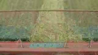 Lefebure.com - Harvest 2004 - ND - Thrashing Swathed Barley