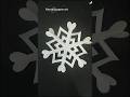 Paper cutting ✂️ DIY ✨ snowflake ❄️ paper craft 📄 146 #shorts #reels #snowflakes #diy #papercraft