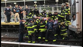 Fdny Firefighters Rescue Man Under Train Brooklyn Nyc 2017