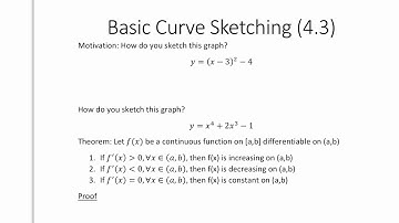 Basic curve sketching part 1 (Old)