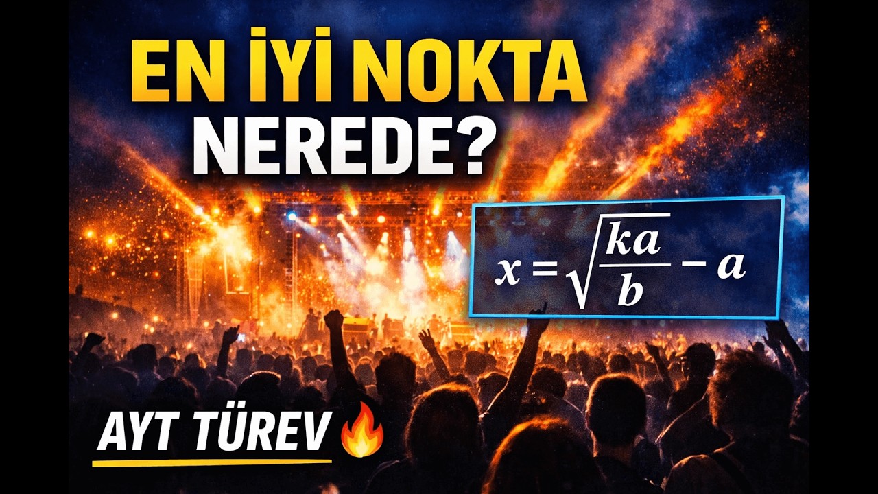 AYT Matematik | Festivalde En İyi Nokta Neresi? - Türevin Yorumu