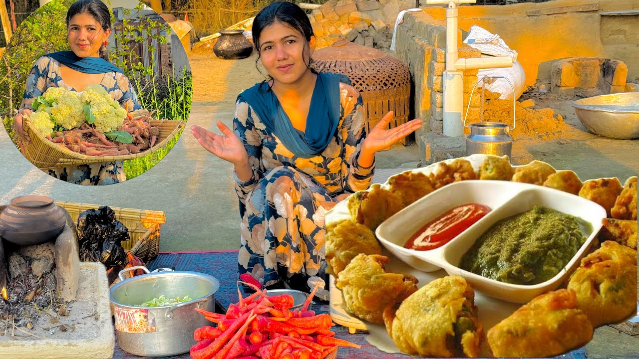 फूल गोभी 🥬 के पकौड़े ऐसे बनाए मैं तो दो प्लेट खा गई 😋#desilifestyle