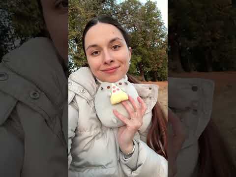 Силиконовая насадка для коррекции письма оранжевый и мягкая игрушка кот с пиццей Пушин кэт 12х15 см (n-1765), видео 1