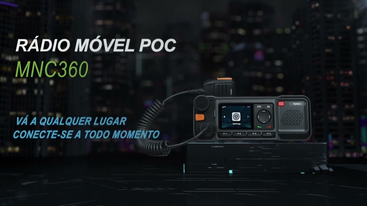 Esteja sempre conectado com o Rádio Móvel PoC da Hytera, o MNC360