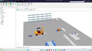 Tecnomatix Plant Simulation Virtual User Group: Plant Simulation में फोर्कलिफ्ट की मॉडलिंग screenshot 2