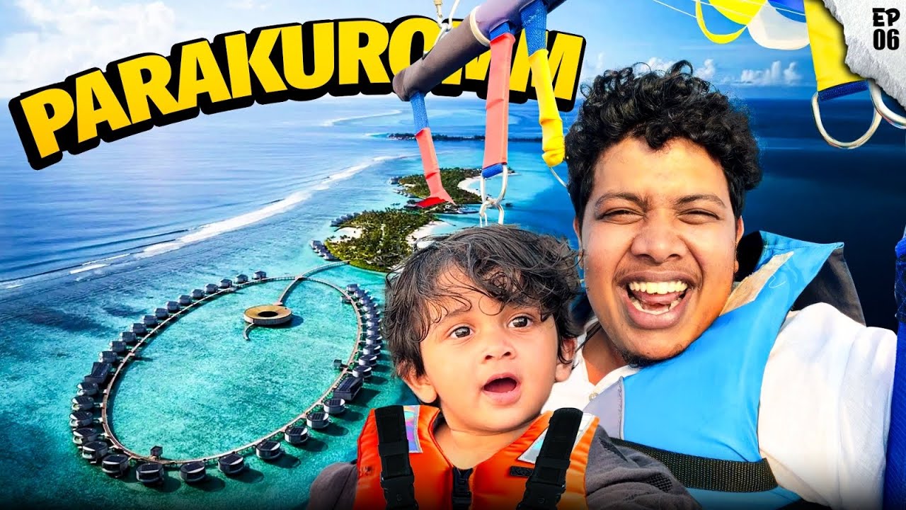 Flying above Maldives 😱| Parasailing - Irfan’s View