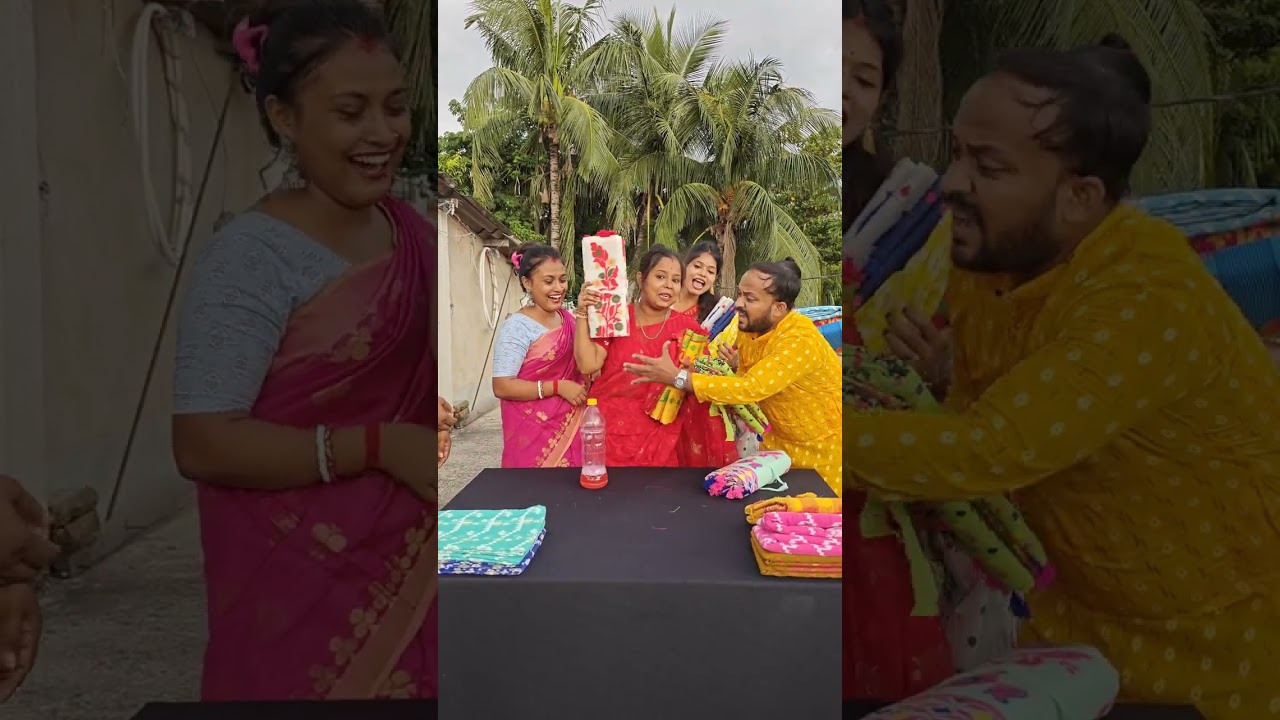 যত খুশি শাড়ি নাও - Bottle Flip Funny Challenge 😂