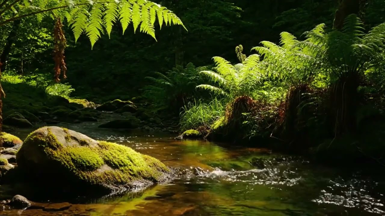 Soothing River in Alpine Nature | Calm Water for Restful Sleep