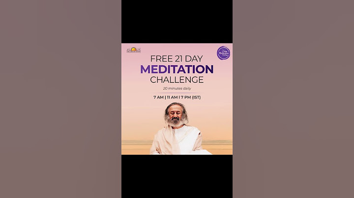 21 DAYS Meditation Challenge: By Gurudev #shortsfeed #ytshortsindia #@gurudev@artofliving-official​
