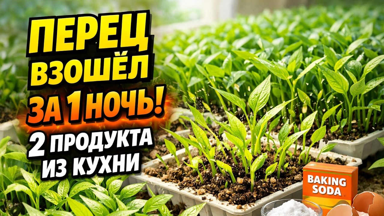 Перец ВЗОШЁЛ за 1 НОЧЬ! Два продукта из кухни которые заменят ВСЕ удобрения