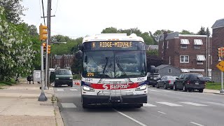 [Brand New] SEPTA Route K: 2021 New Flyer XDE40 #3521's First Day