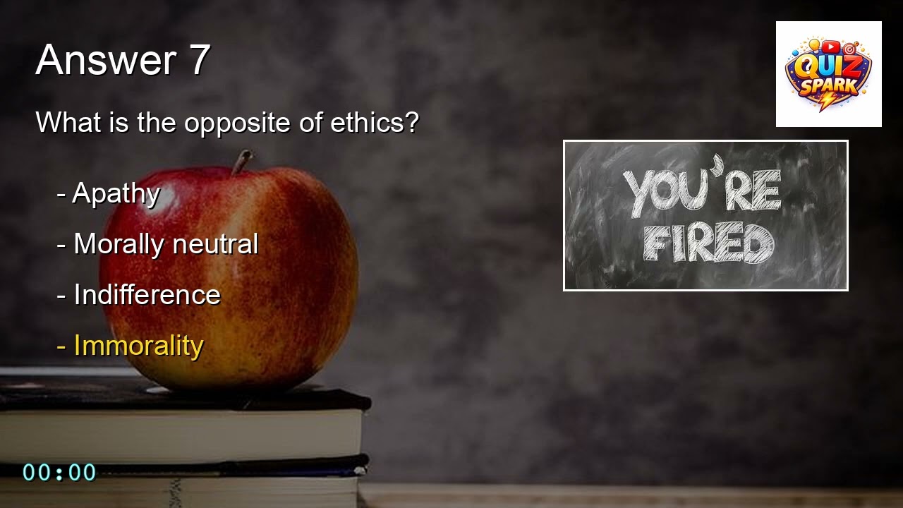 Ethics & Morality – right vs wrong, good vs evil