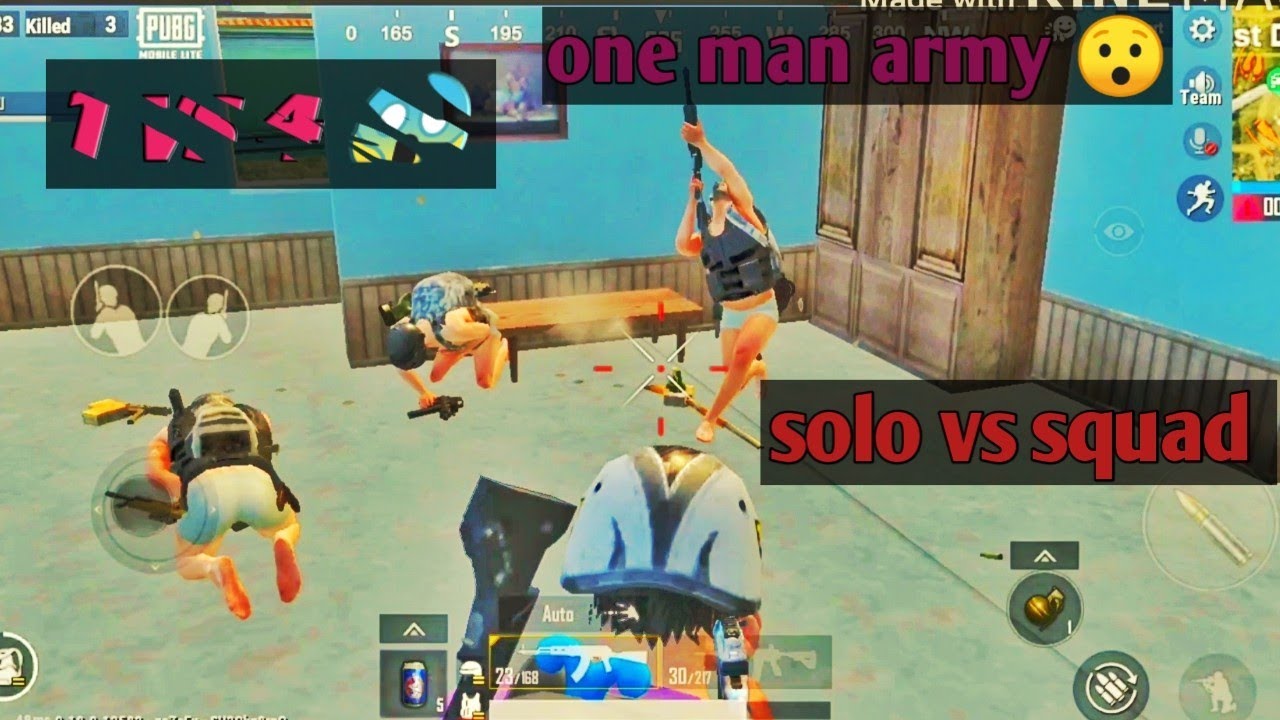 😤 15+ kills SOLO VS SQUAD RUSH GAMEPLAY | PUBG MOBILE LITE - YouTube