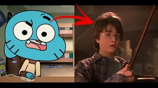 Popular Films Reference in The Amazing World of Gumball(Harry Potter,Shrek2...)