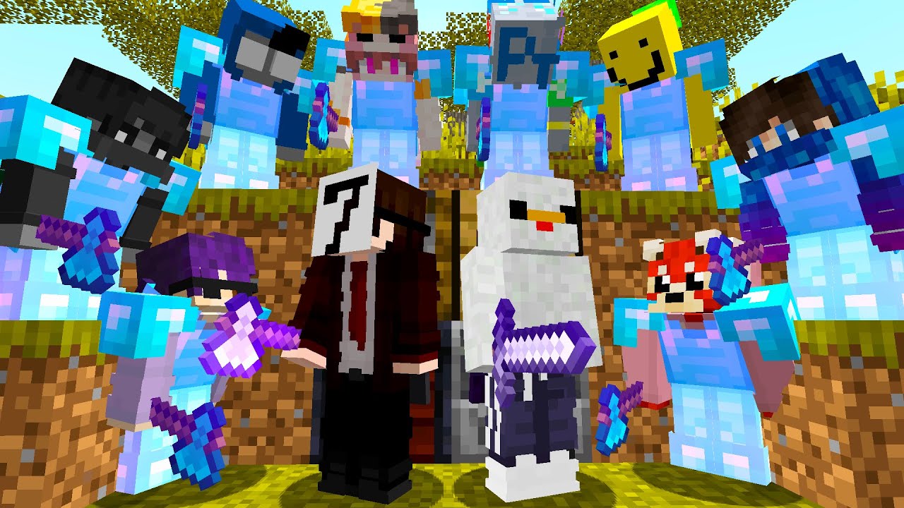 2 Minecraft Speedrunners VS 8 Hunters