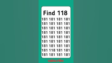 eyesight 👁️👀 test for the genius find the hidden number in sec #shortsfeed #shorts #subscribe