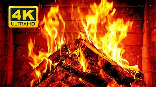 🔥 Cozy Fireplace 4K (12 HOURS). Fireplace with Crackling Fire Sounds. Fireplace Burning 4K