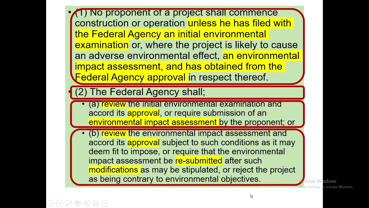 IEE & EIA Guidelines and Regulations Pakistan Environmental