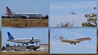 Big planespotting with lots of jet/regional action at McClellan Palomar Airport (CLD)!