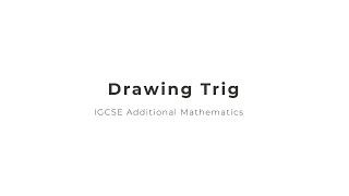 How to Graph Trig Equations [IGCSE Additional Mathematics]