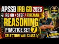 👉 APSSB IRB GD 2026 Reasoning 🔥 Practice Set 7 | आज नहीं पढ़े तो पछताओगे!
