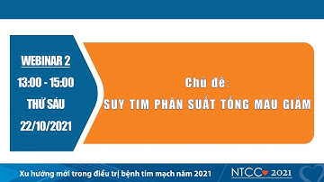 Webinar 2 _ 22/10/2021: Phiên 3 - Suy tim phân suất tống máu giảm