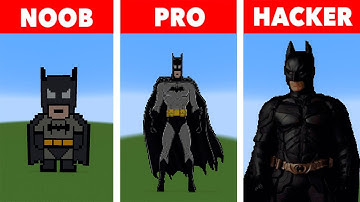 NOOB VS PRO VS HACKER🦇 Batman 💥Minecraft Pixel Art💥