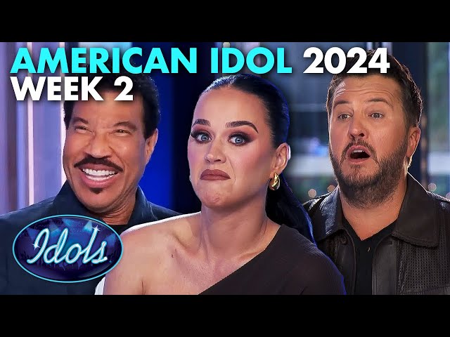 ALL WEEK 2 AMERICAN IDOL AUDITIONS 2024 class=