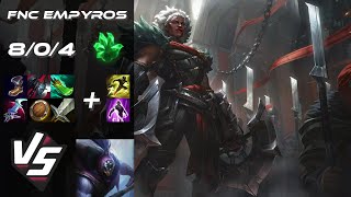 Fnatic Empyros TOP Ambessa vs Jax - EU Challenger Patch 26.6