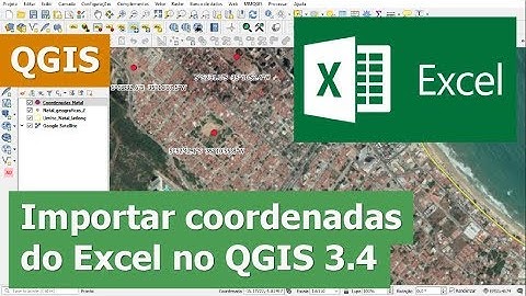 Importar coordenadas geográficas, Graus Minutos e Segundos, do Excel para o QGIS