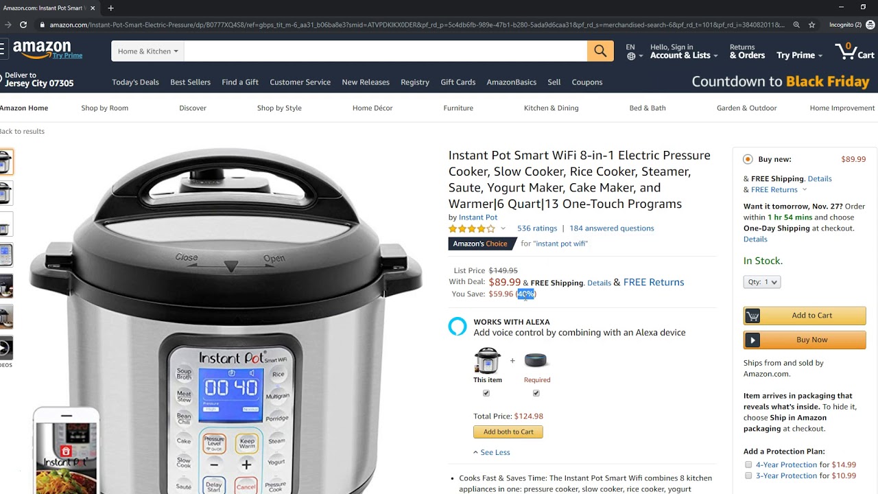 Instant Pot Black Friday 2019 Amazon Deal (40 OFF!) YouTube